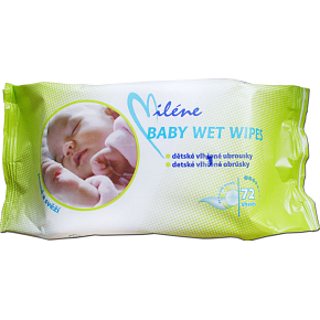 Miléne Kids Kinder Feuchttücher gegen Reizungen und Wundscheuern, 72 Stück