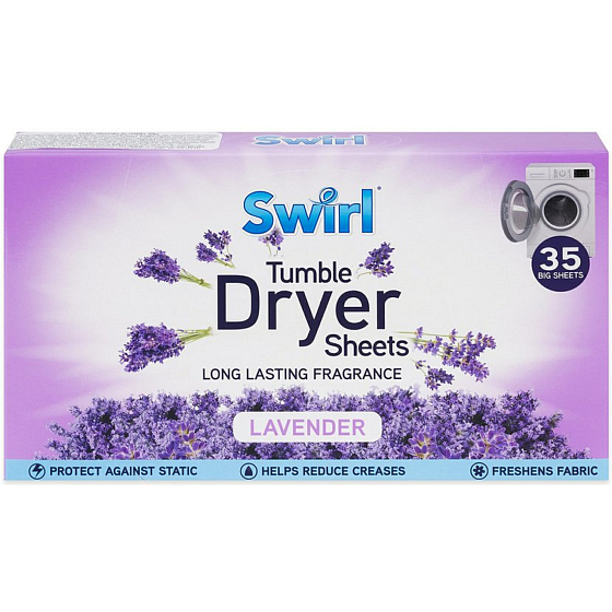 Swirl Lavendel duftende Trocknertücher 35 Stück
