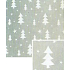 Nekupto Weihnachtsgeschenkpapier 70 x 1000 cm Silber, weiße Bäume