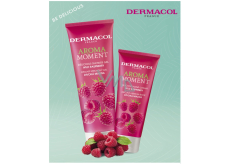 Dermacol Moment Be Delicious Malina sprchový gel 250 ml + krém na ruce 100 ml, dárková sada pro ženy