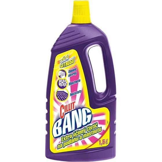 Cillit Bang Power of Citrus Extra wirksamer Reiniger für Fett und Fußböden 1,5 l