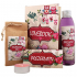 Bohemia Gifts Lovebook Duschgel 200 ml + Badesalz 150 g + Kondom 1 Stück + Kerze 1 Stück, Kosmetikset