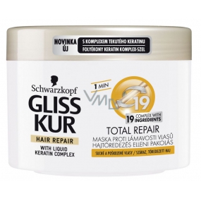Gliss Kur Total Reparatur 19 regenerierende Haarmaske 200 ml