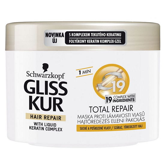 Gliss Kur Total Reparatur 19 regenerierende Haarmaske 200 ml