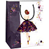 Ditipo Geschenk Papiertüte 18 x 10 x 22,7 cm weißes Mädchen in einem Kleid
