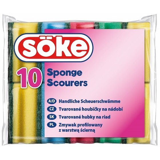 Soke Schwammförmige Schwämme für Geschirr 10 Stück