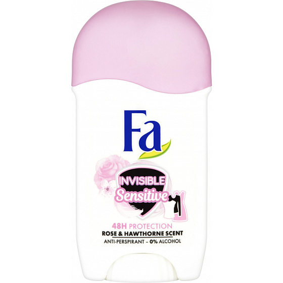 Fa Invisible Sensitive Rose & Hawthorne Antitranspirant Deodorant Stick für Frauen 50 ml
