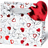 BSB Luxus Geschenk Papiertüte 14,5 x 15 x 6 cm Herz LDT 362-CD