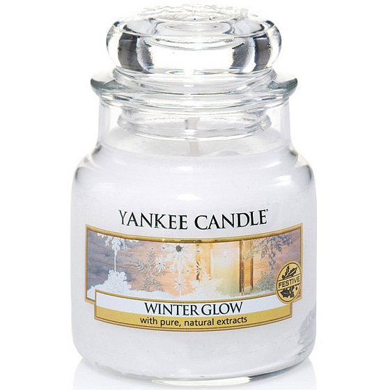 Yankee Candle Winter Glow Klassische Glühkerze Klassisches kleines Glas 104 g