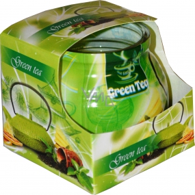 Grüntee zugeben - Grüner Tee dekorative aromatische Kerze im Glas 80 g