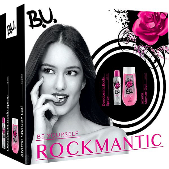 BU Rockmantic Deodorant Spray für Frauen 150 ml + Duschgel 250 ml, Kosmetikset