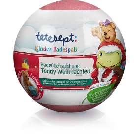 Tetesept Teddy Bear Teddy Badebälle für Kinder, mit Weihnachtsduft 140 g