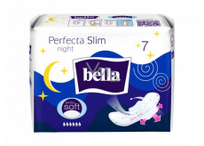 Bella Perfecta Slim Night Extraweiche ultradünne Damenbinden mit Flügeln 7 Stück