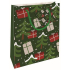 Nekupto Geschenkpapier Tasche 23 x 18 x 10 cm Weihnachtsbäume grün