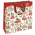 Nekupto Geschenkpapier Tasche Luxus 33 x 33 cm Weihnachten Auto mit Geschenken