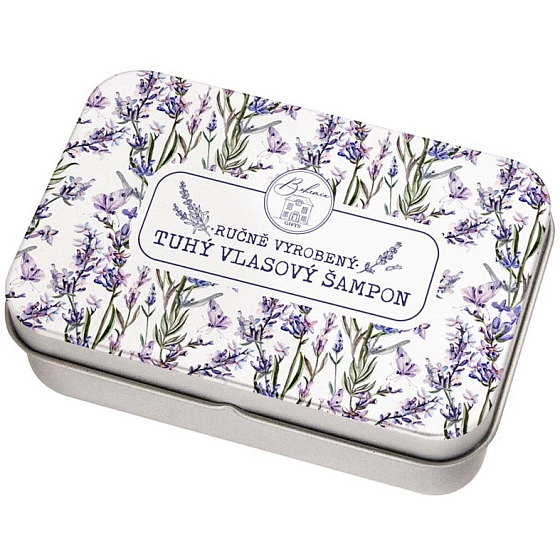 Bohemia Gifts Lavendel festes Shampoo für alle Haartypen in Dosenverpackung 80 g