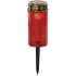 Emos Friedhofskerze rot mit LED-Licht 7 x 25 cm