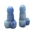 Avanturin blau Penis für Glück, Naturstein zum Bauen ca. 3 cm, Glücksstein