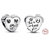 Charm Sterling Silber 925 Herzförmiges Haus Dies ist unser glücklicher Ort, Familienarmband Perle