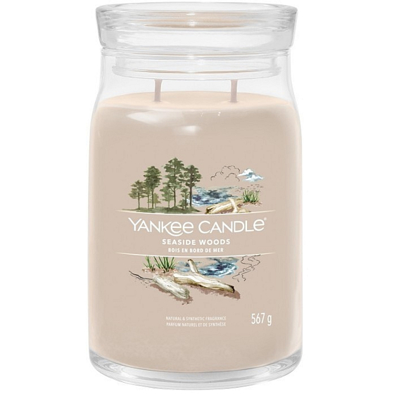 Yankee Candle Seaside Woods - Seaside Woods Duftkerze Signature großes Glas 2 Dochte 567 g