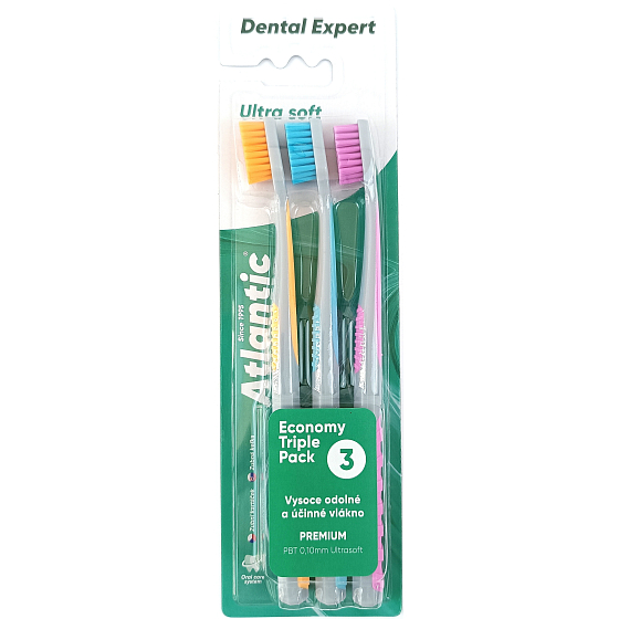 Atlantic Dental Expert Ultra Soft Ultra Soft Zahnbürste 3 Stück