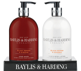 Baylis & Harding Men Schwarzer Pfeffer und Ginseng Flüssigseife 500 ml + Hand- und Körperlotion 500 ml, Kosmetikset für Männer