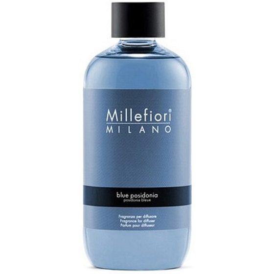 Millefiori Milano Natürliche Blaue Posidonie - Blaue Posidonie Diffusor Nachfüllung für duftende Stängel 250 ml