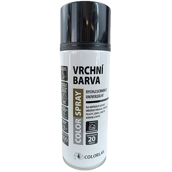 Colorlak Colorspray RAL9005 Decklack schwarz Glanzspray 400 ml