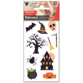 Tätowierungsaufkleber Halloween Haus 6 x 10 cm