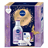 Nivea Beauty Care Antiwrinkle Creme zur Verbesserung der Konturen 65+ 50 ml + Nivea Sensitive beruhigendes Mizellenwasser 400 ml, Kosmetikset für Frauen