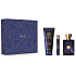 Versace Dylan Blue pour Homme Eau de Toilette 100 ml + Duschgel 150 ml + Eau de Toilette 10 ml, Geschenkset für Männer