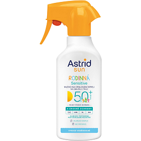 Astrid Sun Sensitive OF50+ Sonnenmilch für die Familie 270 ml Astrid Sun Sensitive OF50+ Sonnenmilch für die Familie 270 ml