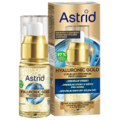 Astrid Hyaluronic Gold oční sérum s niacimidem 15 ml