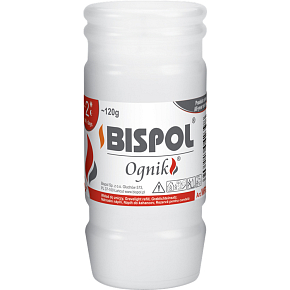 Bispol Ognik gegossene Grabkerze, Nachfüllung, 120 g Bispol Ognik gegossene Grabkerze, Nachfüllung, 120 g