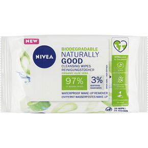 Nivea Naturally Good Reinigungstücher, 25 Stk