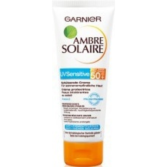 Garnier Ambre Solaire LSF50 + Sonnenschutz für empfindliche Haut 50 ml