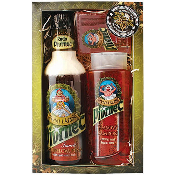 Bohemia Gifts Pivrnec Haarshampoo 250 ml + Badeschaum 500 ml + Toilettenseife 70 g