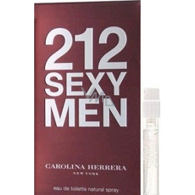 Carolina Herrera 212 Sexy Men Eau de Toilette für Männer 1,5 ml mit Spray, Fläschchen