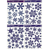 Fensterfolie ohne Klebeflocken mit blauem Glitzer 42 x 30 cm 1 Stück