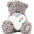 Ich zu dir Teddybär mit einem Plüschherz 18 cm
