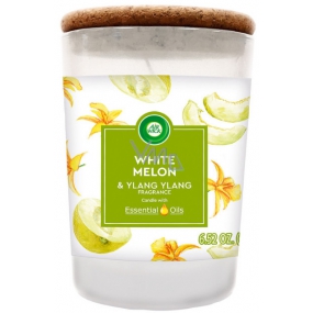 Air Wick Ätherische Öle Weiße Melone & Ylang Ylang - Weiße Melonen und Ylang Ylang Duftkerzenglas 185 g