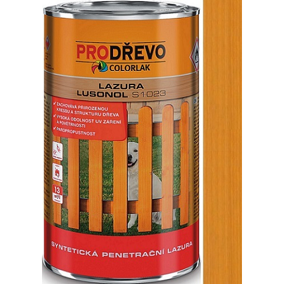 Colorlak Lazura Lusonol S1023 Kunststoff-Durchbruchverglasung Kiefer 2,5 l