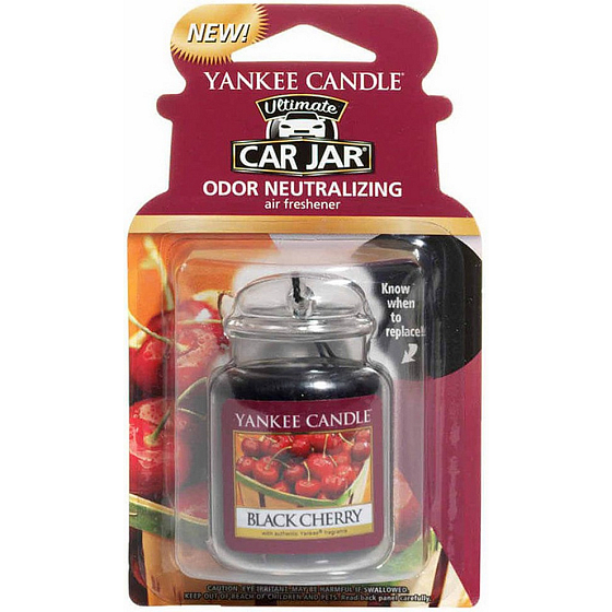 Yankee Candle Black Cherry - Reife Kirschen Gel-Duftanhänger für das Auto 30 g