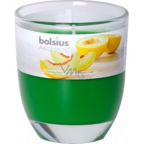 Bolsius Aromatic Honeydew Melon - Duftkerze mit süßer Melone in Glas 70 x 80 mm 290 g, Brenndauer 35 Stunden