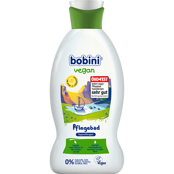 Bobini Vegan hypoallergener Badeschaum für Babys ab dem 1. Geburtstag 330 ml