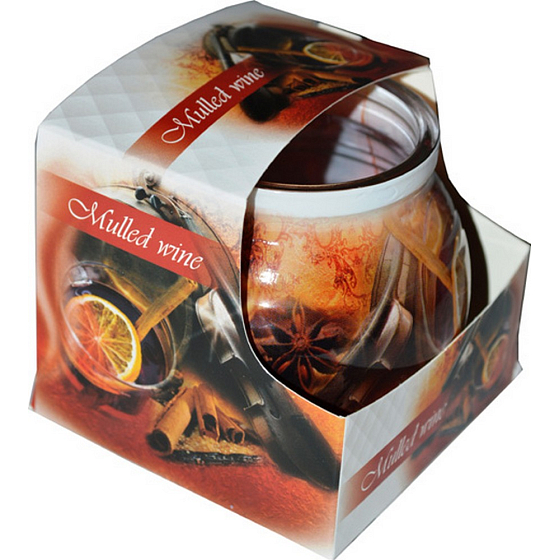Glühwein zugeben - Glühwein dekorative aromatische Kerze im Glas 80 g