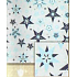 Nekupto Geschenkpapier 70 x 500 cm Weihnachtssilber, blaue Sterne