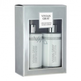 Vivian Gray Crystal White Luxury Feuchtigkeitsspendende Flüssigseife 250 ml + Handlotion 250 ml, Kosmetikset