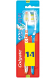 Colgate Extra Clean Mittlere mittlere Zahnbürste 1 + 1 Stück