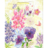 Ditipo Geschenk Papiertüte 18 x 23 x 10 cm gelb gefärbte Blumen